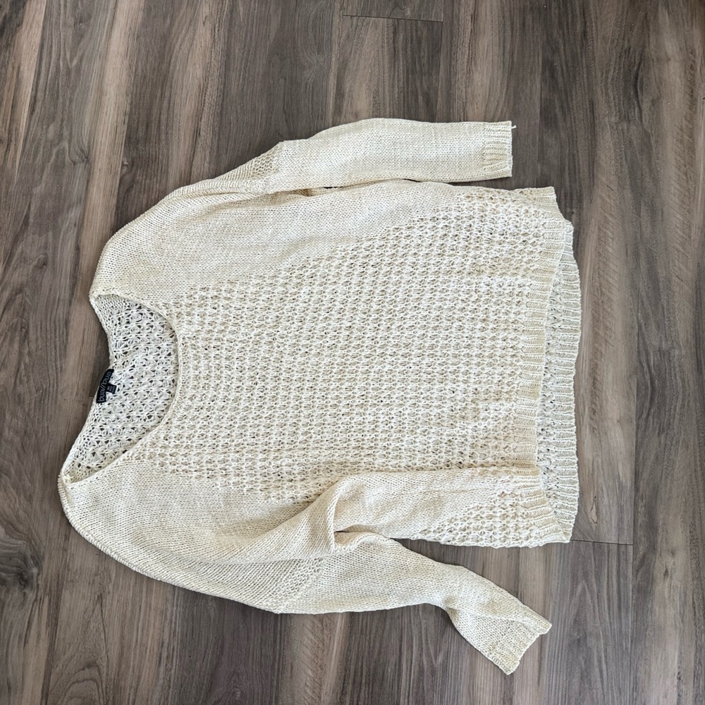Chic Beige Women's Knit Sweater